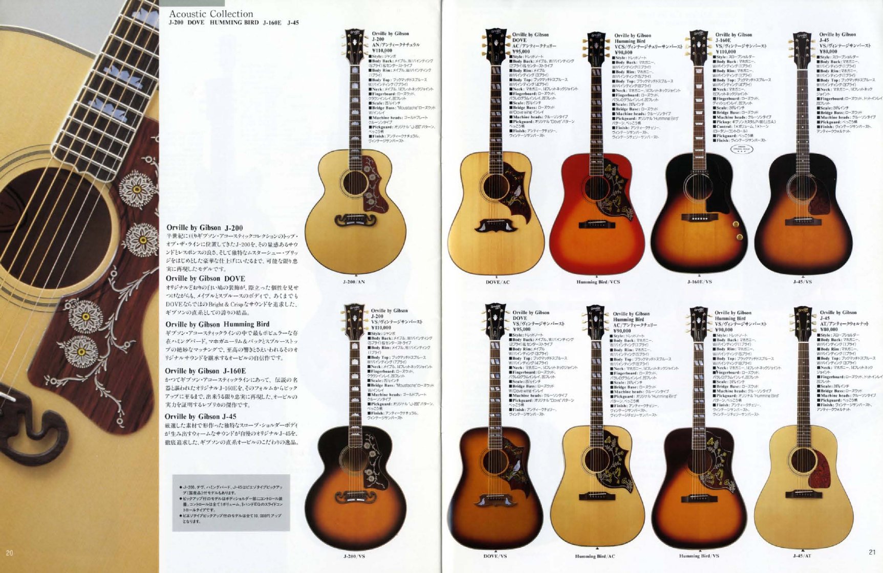 Catalogue Orville by Gibson 1992 – page 11